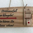 Beim Stromausfall Klingeln...