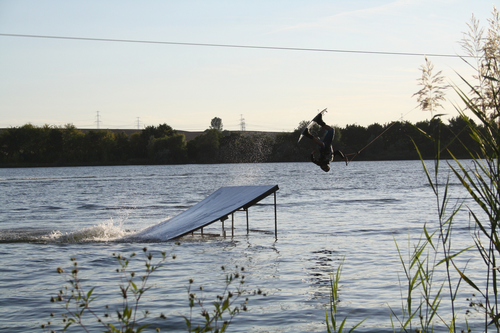 ..beim wakeboarden 2..