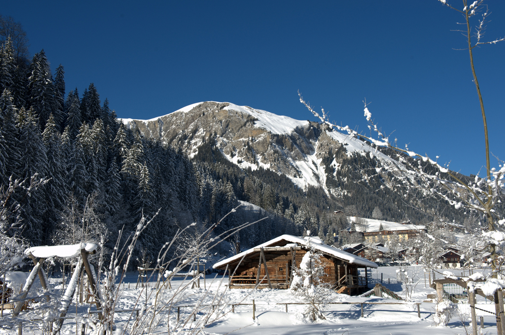 Beim Wandern an einem sonnigen Tag