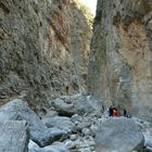 Beim Wandern in der Samaria-Schlucht