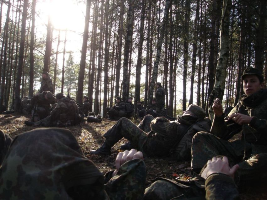 Beim warten im Wald