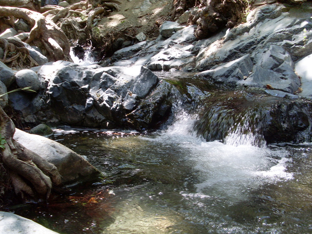 Beim Wasserfall