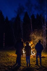 beim Winterfeuer