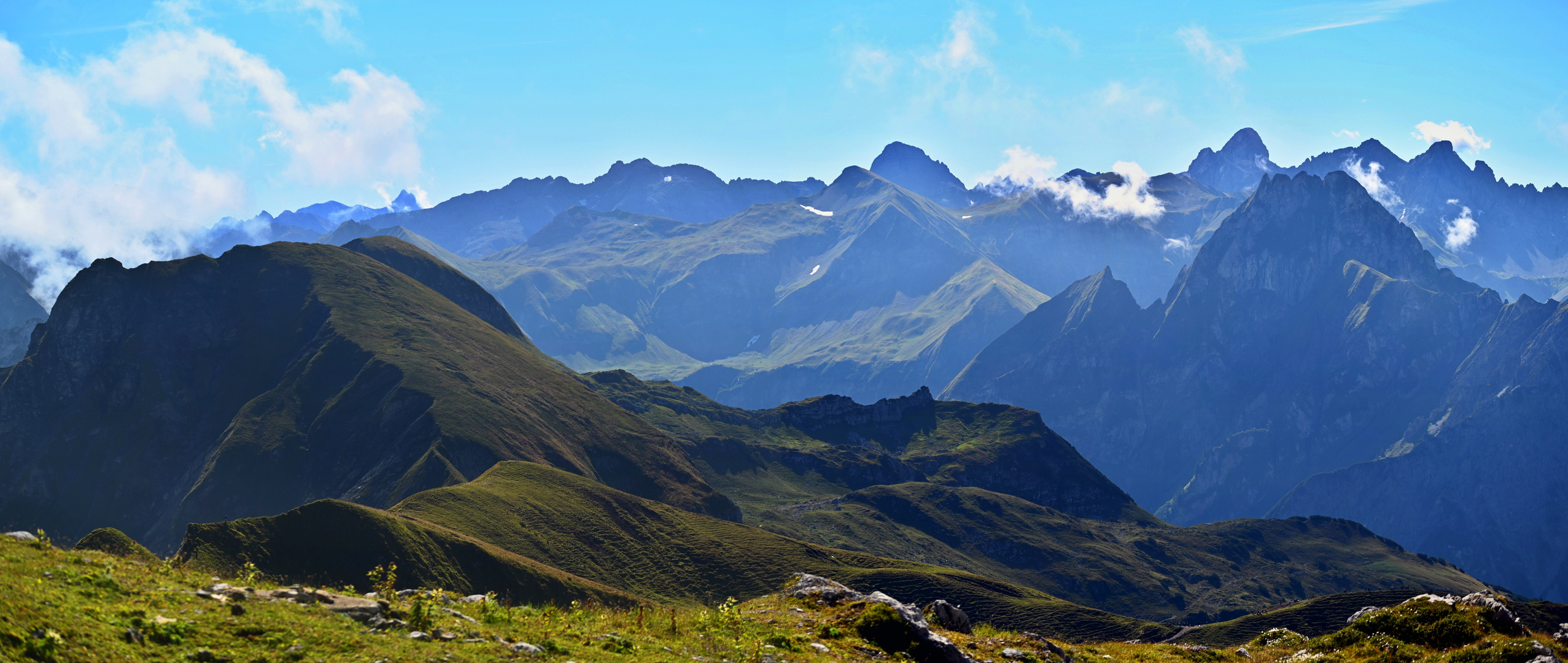 Bein Aufstieg zum Nebelhorn