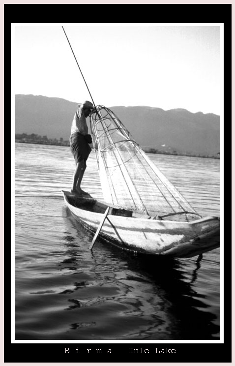 Beinruderer am Inle-Lake