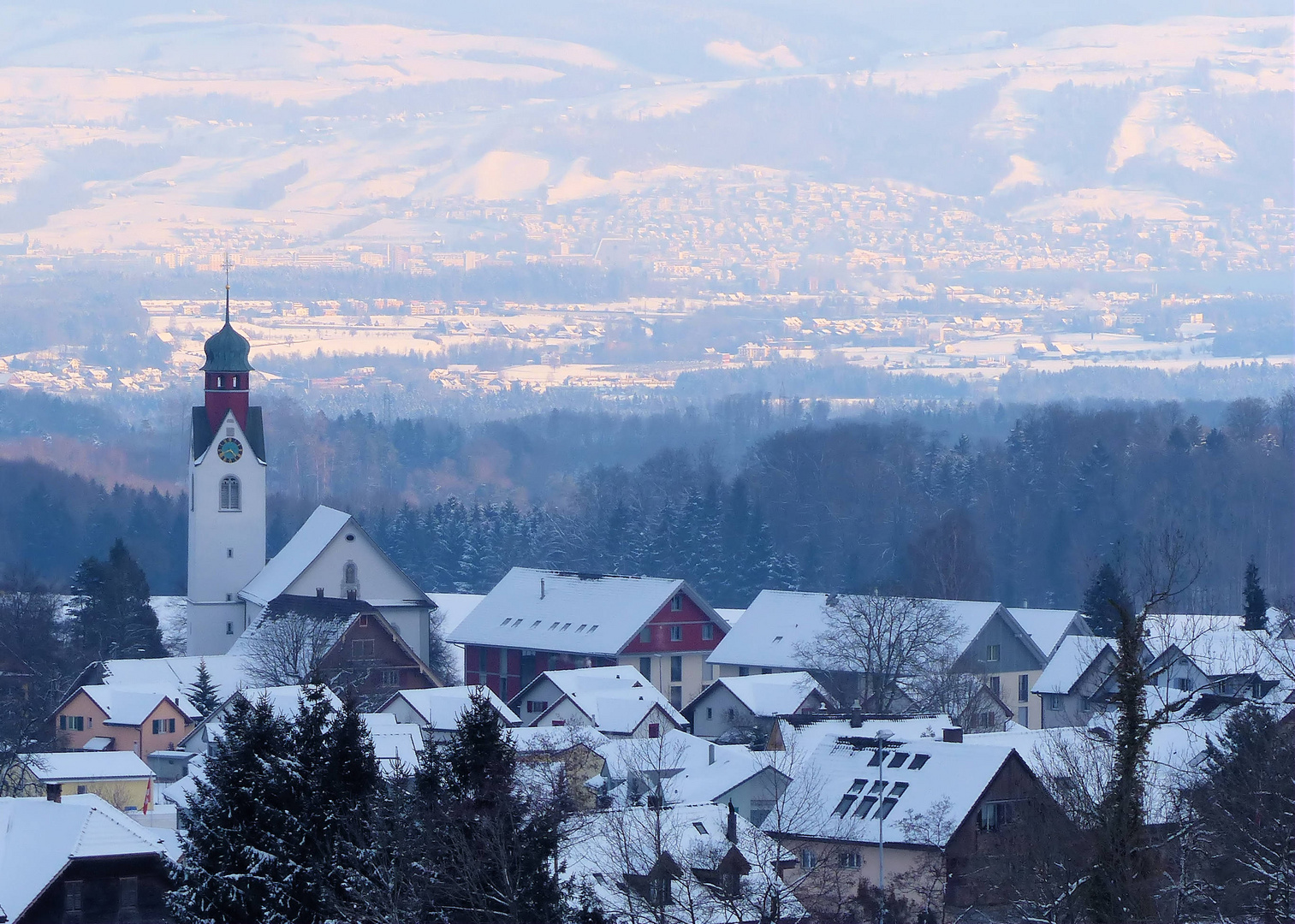 Beinwil an einem Winterabend ...