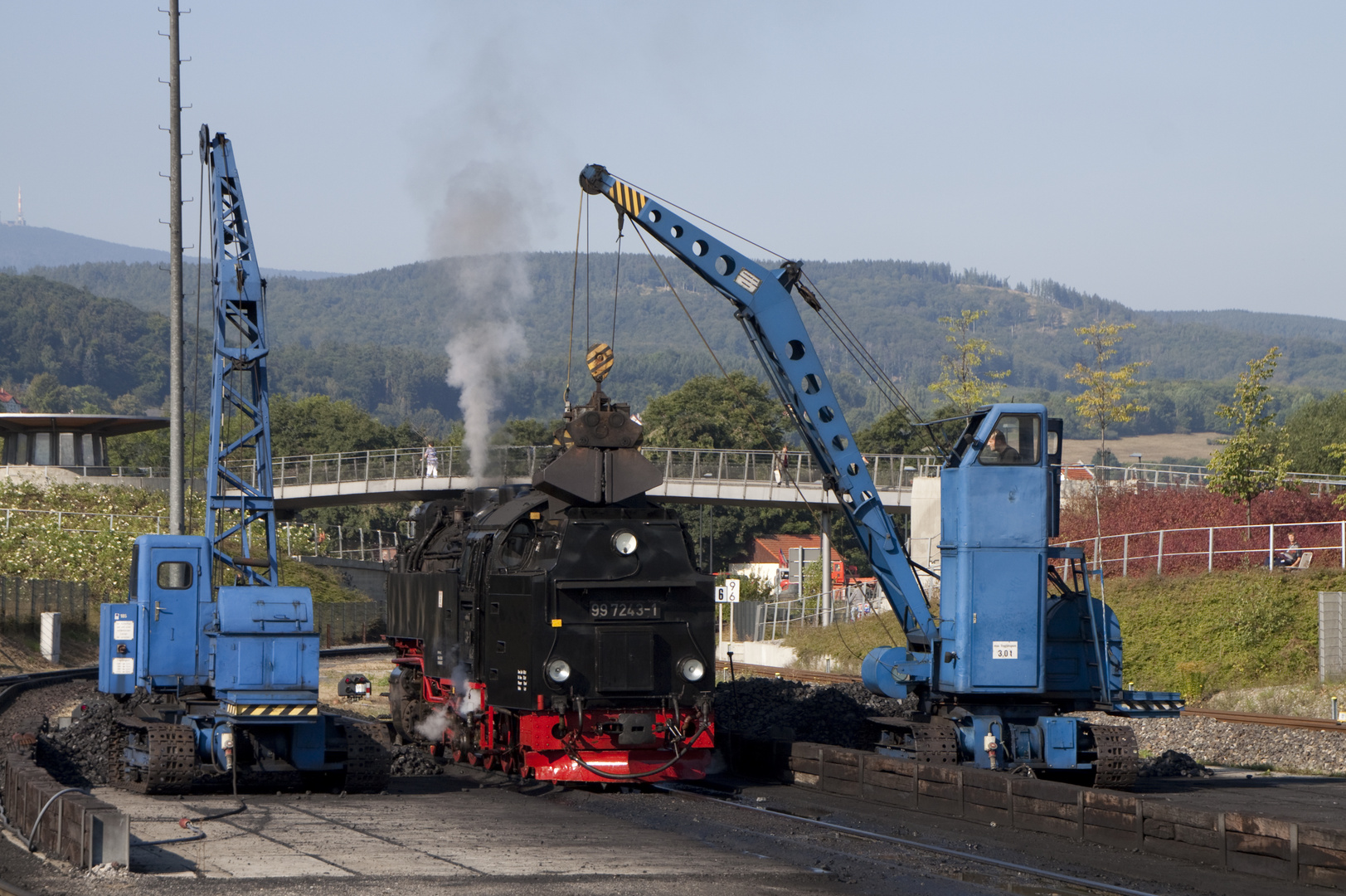 Bekohlung der 99 7243-1 in Wernigerode