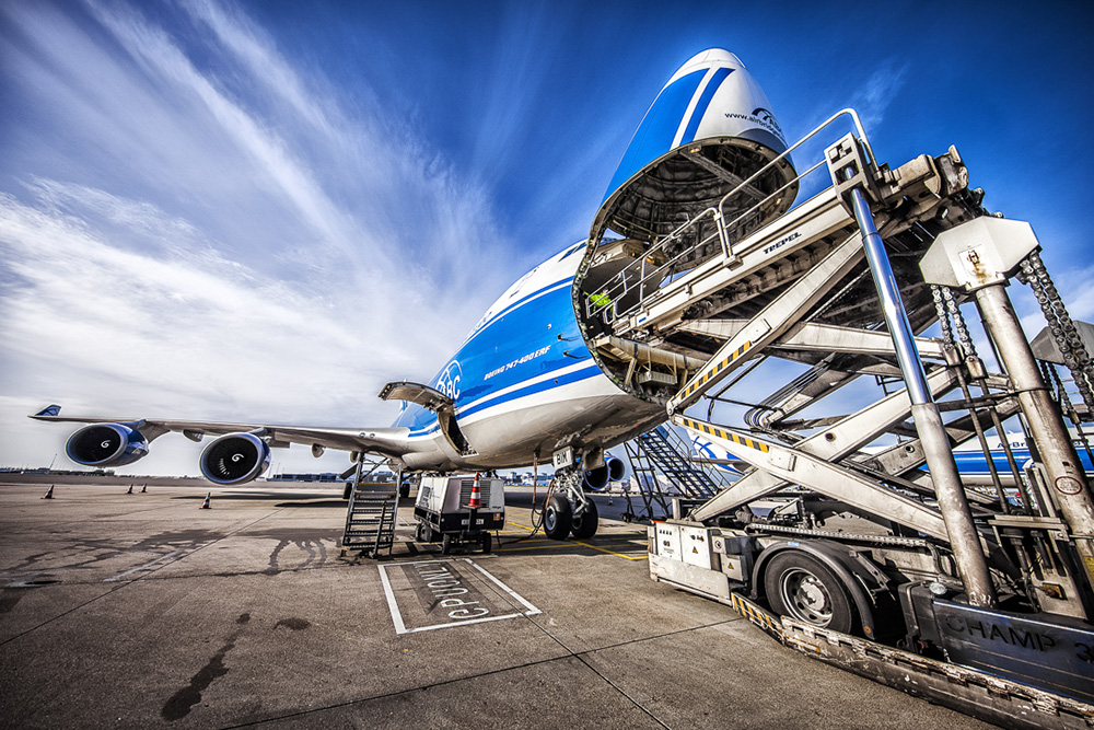 Beladung einer Boeing 747