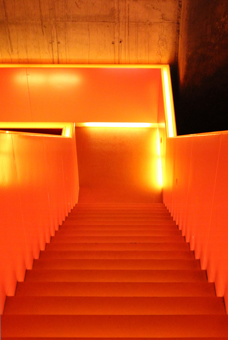 Beleuchtete Treppe