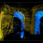 Beleuchtete Wasserspiele - Am Aquädukt