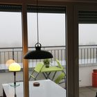 ... beleuchteter Nebel über einer Stadt ...