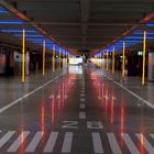 Beleuchtung auf dem Gate im Flughafen Zürich