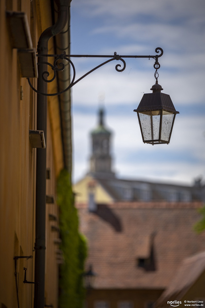 Beleuchtung in der Fuggerei