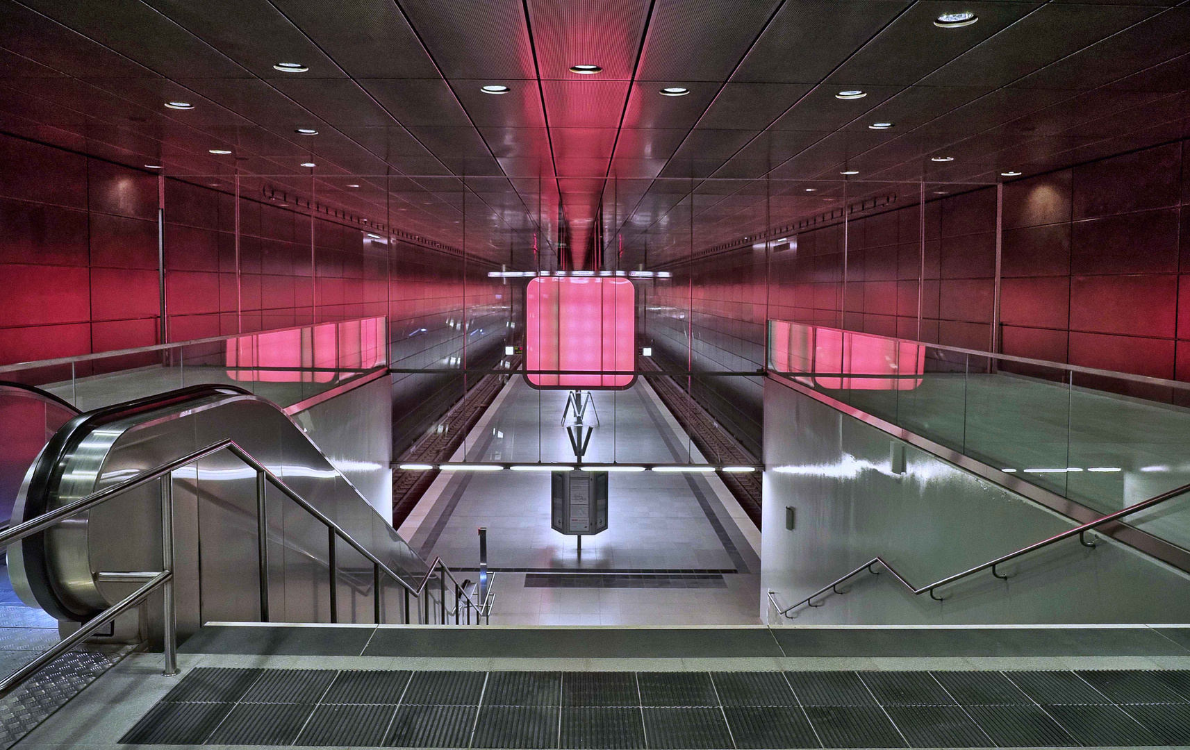 Beleuchtung in der U-Bahnstation