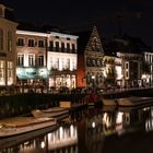 Belgien Gent - Abends am Kanal - Korenlei