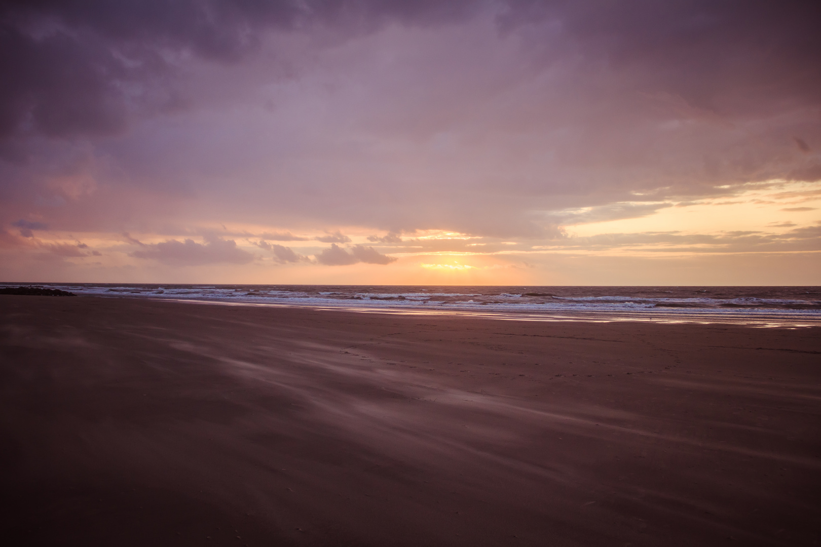 Belgien Sonnenuntergang