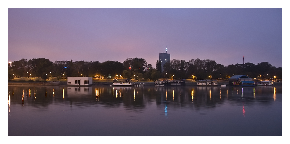 Belgrad: Ufer der Save um 6 Uhr morgens