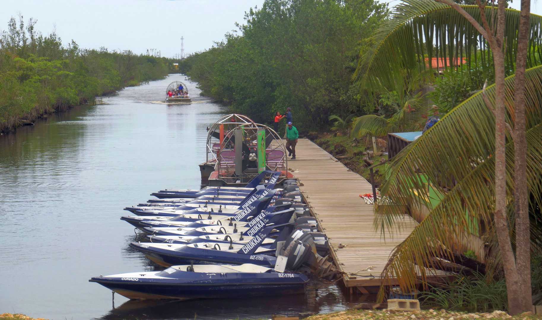 Belize-Anlegestelle-zurück