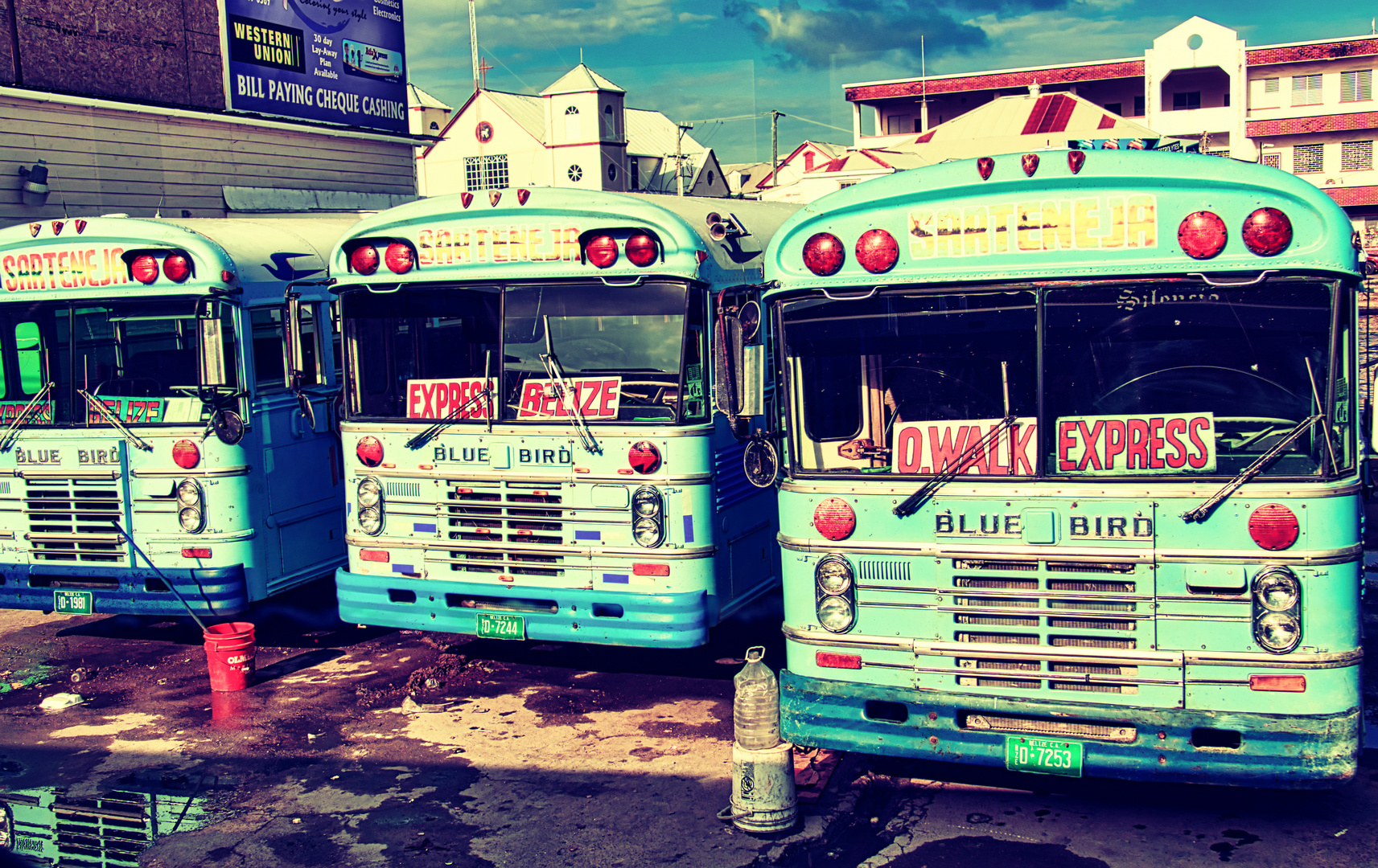 Belize Bus Stop