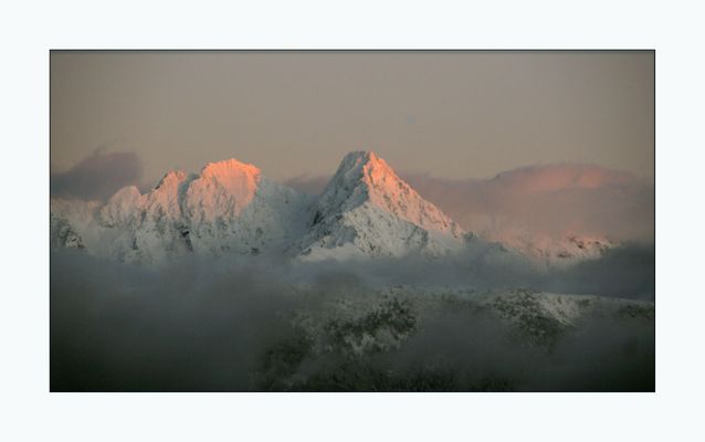 Belledonne au soleil couchant