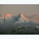 Belledonne au soleil couchant