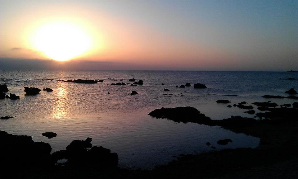 Bellissimo tramonto alla località la Frasca di Civitavecchia ( Roma)