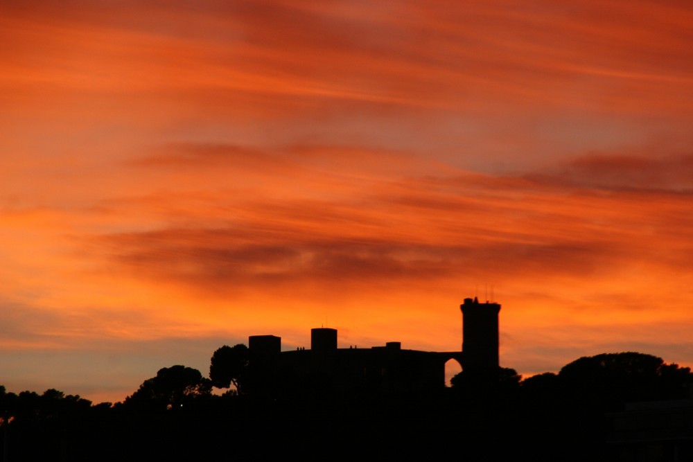 Bellver nach Sonnenuntergang