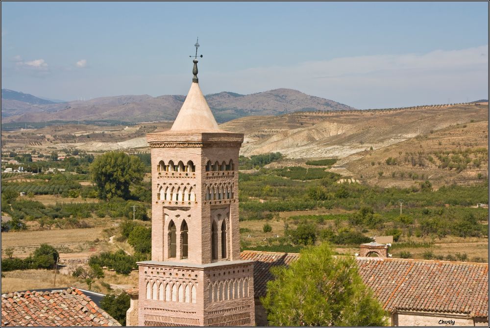 Belmonte de Gracian. Torre-campanario almohade