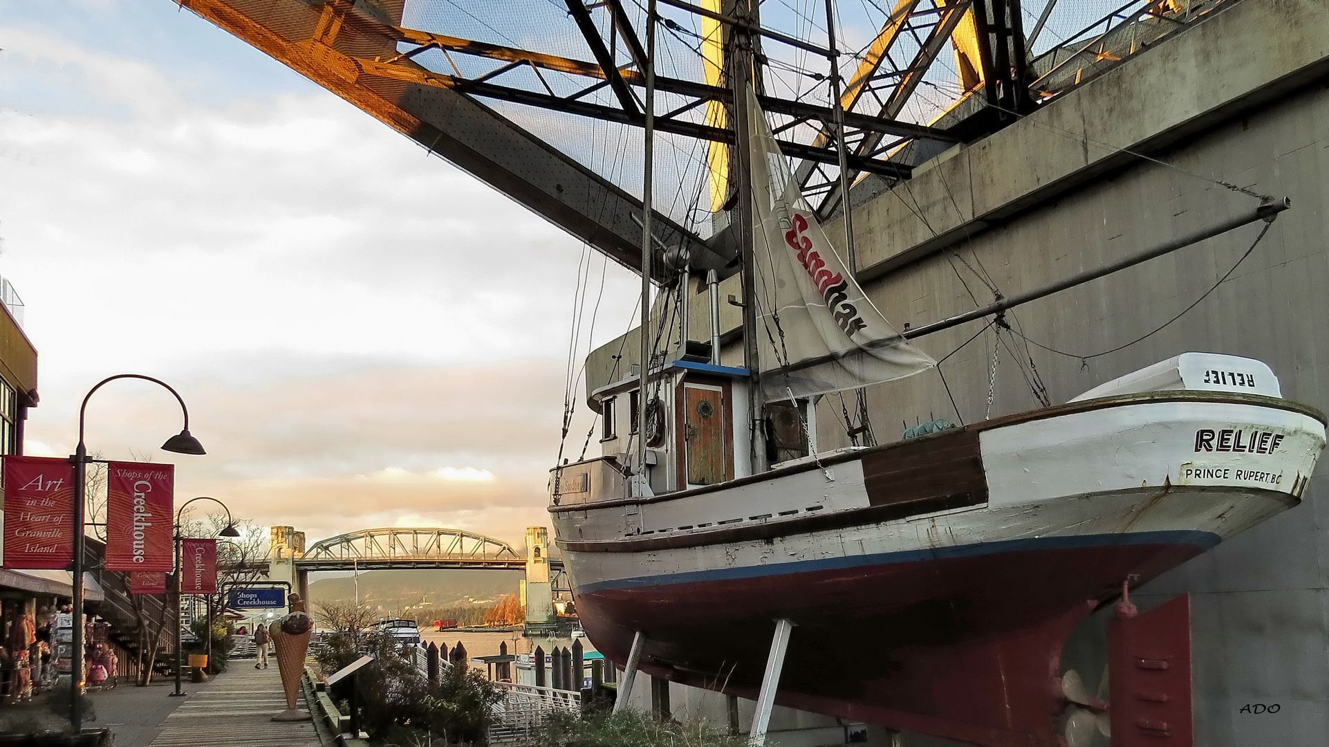 Below the Granville Bridge