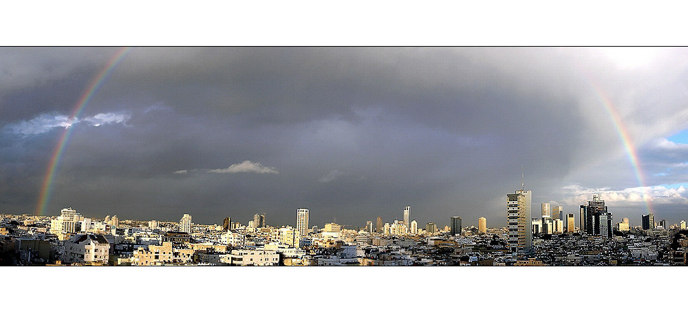 below the rainbow