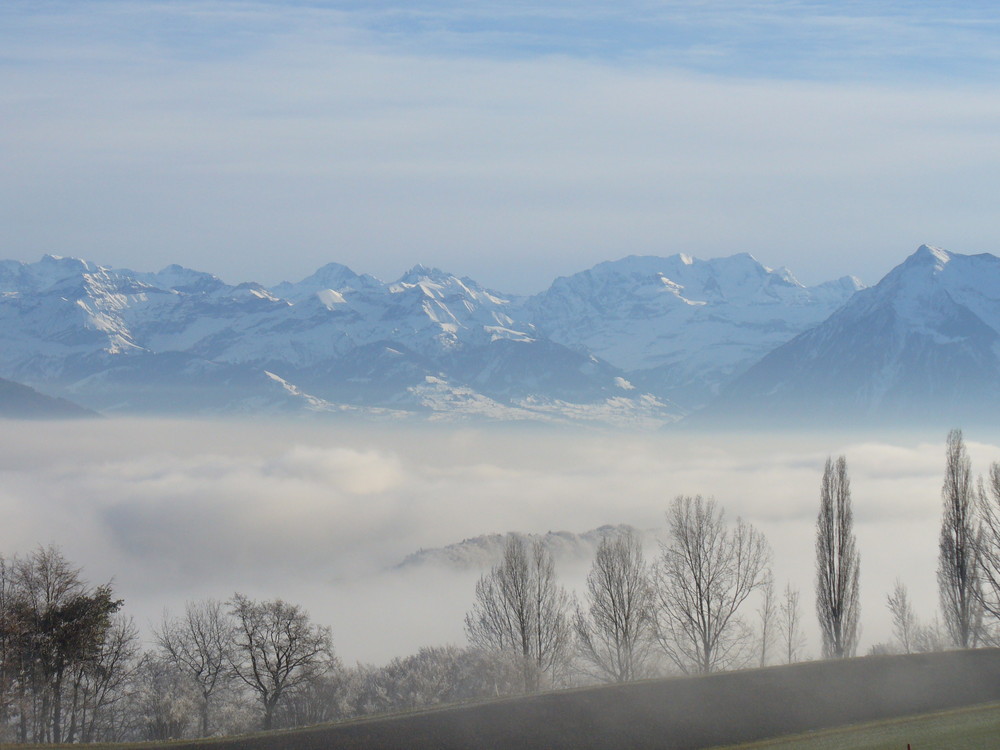 Belpberg über dem Nebel