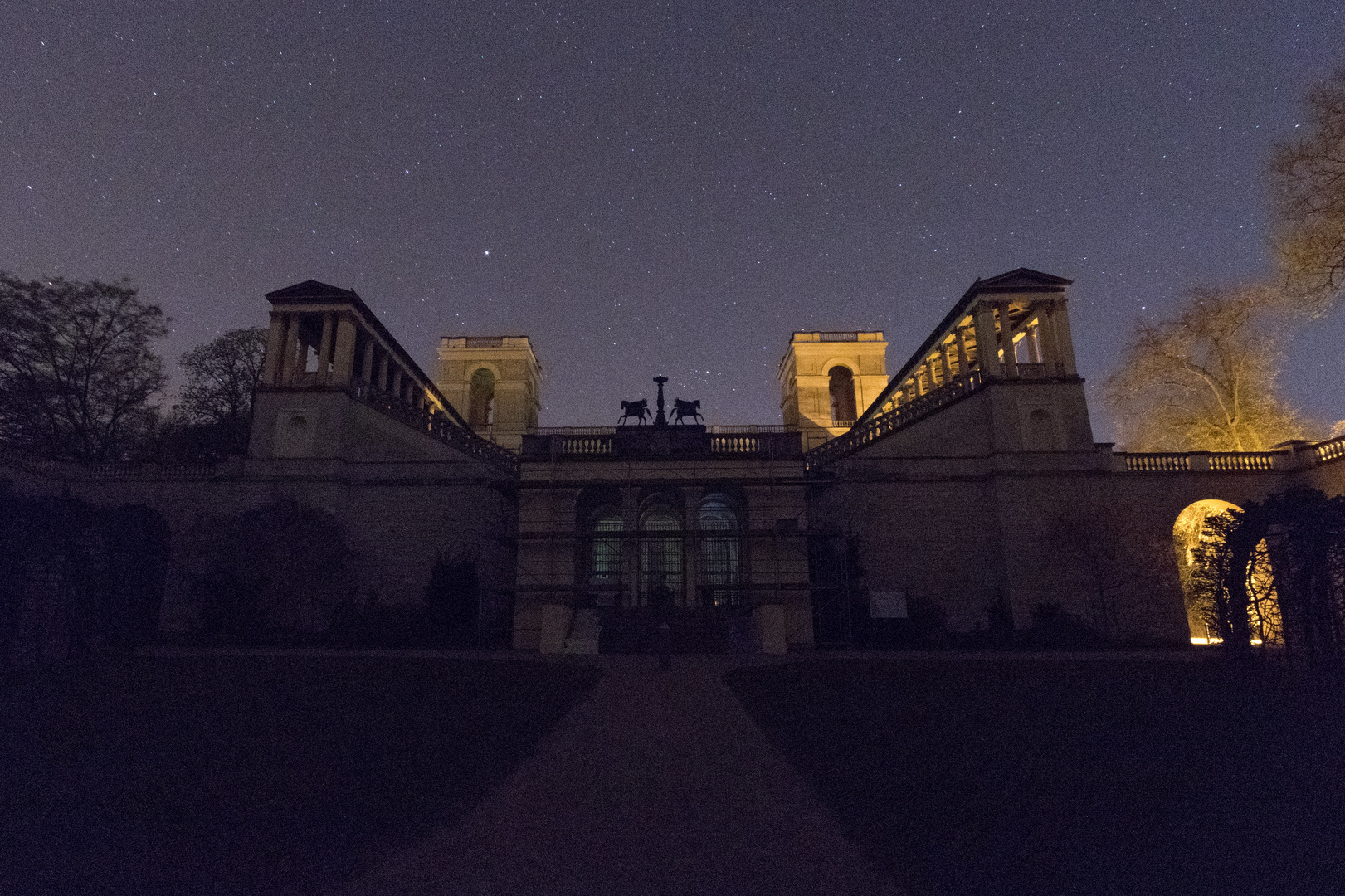 Belvedere auf dem Pfingstberg Foto & Bild nacht, nachtaufnahme