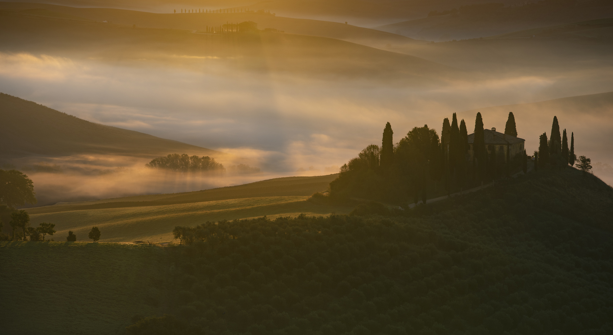 Belvedere im Sonnenlicht