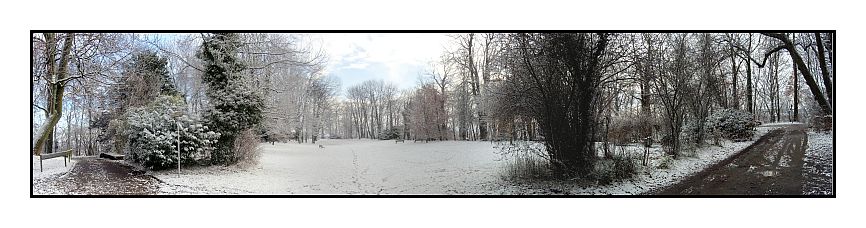 belvedere park im winter