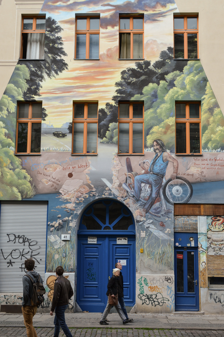 Bemalte Fassade in Kreuzberg