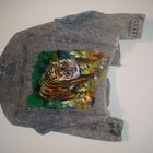 Bemalte Jeansjacke