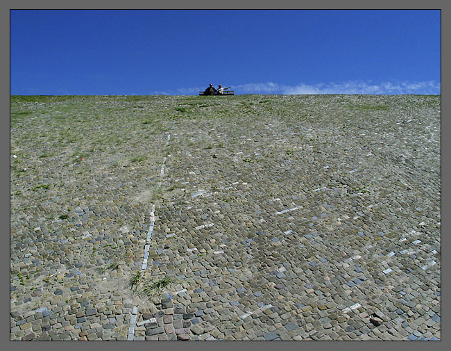 Bench On A Dike