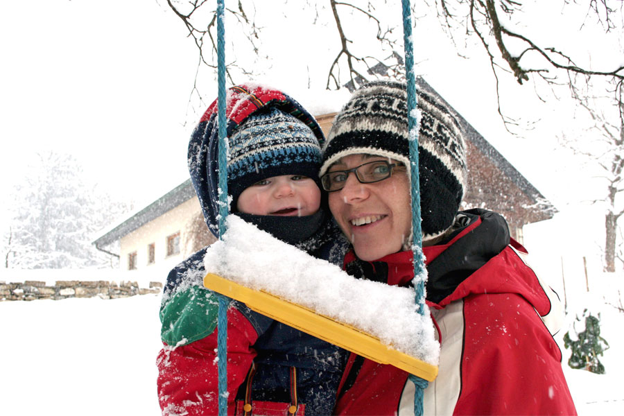 Bene im Schnee