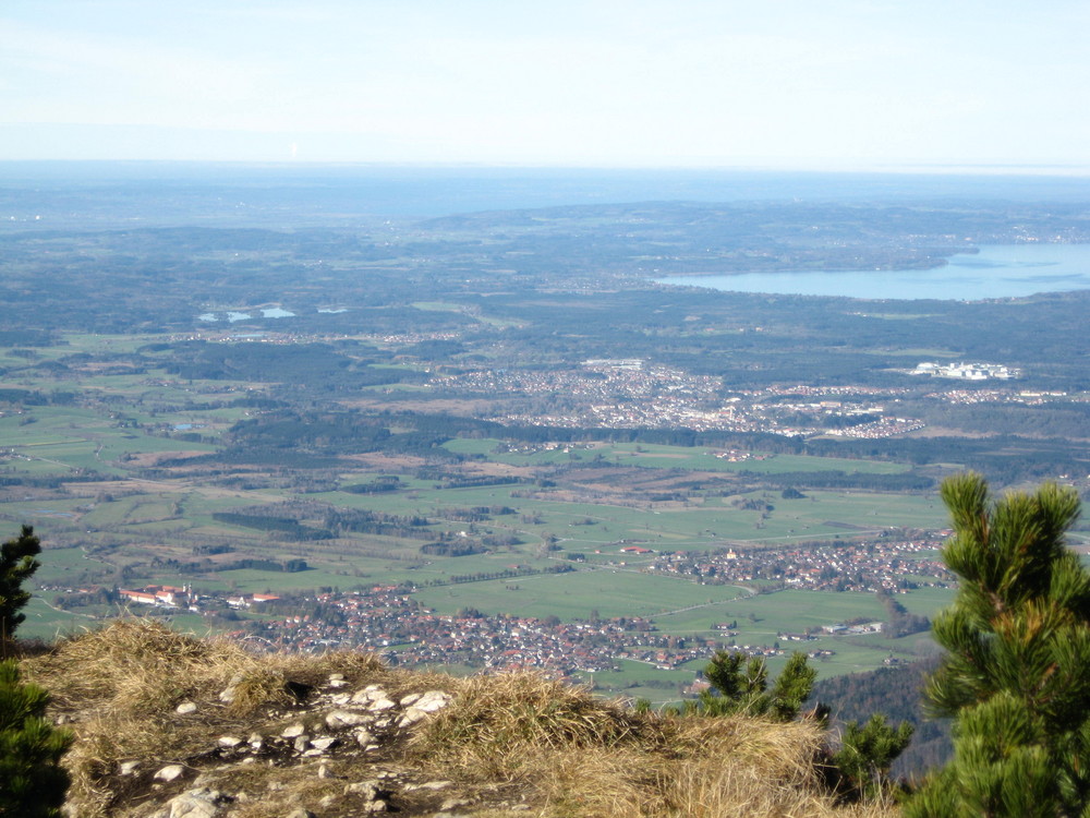 Benediktenwand Aussicht nach Nordwesten - Panorama