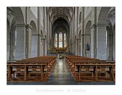 Benediktinerabtei St. Matthias " Blick zum Chor..."