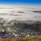 Benediktinerabtei Tholey im Morgennebel