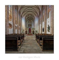 Benediktinerinnenabtei zur Heiligen Maria " Blick zum Chor..."