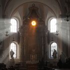 Benediktinerkirche nach dem Gottesdienst