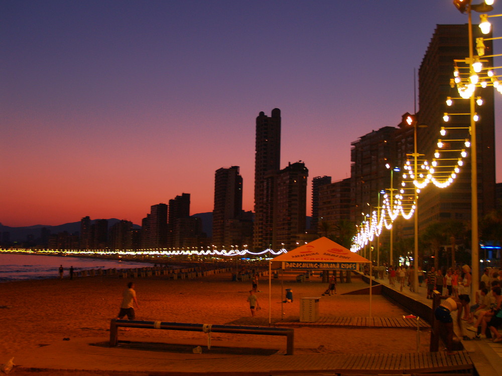 benidorm at night 2007 by Gerhard Marco Martschke