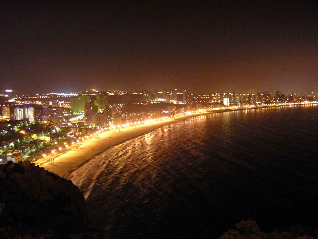 Benidorm bei Nacht