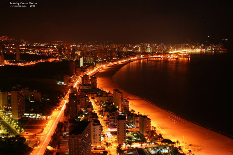 Benidorm by night