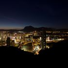 Benidorm und Umgebung bei Nacht