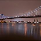 Benjamin Franklin Bridge at night