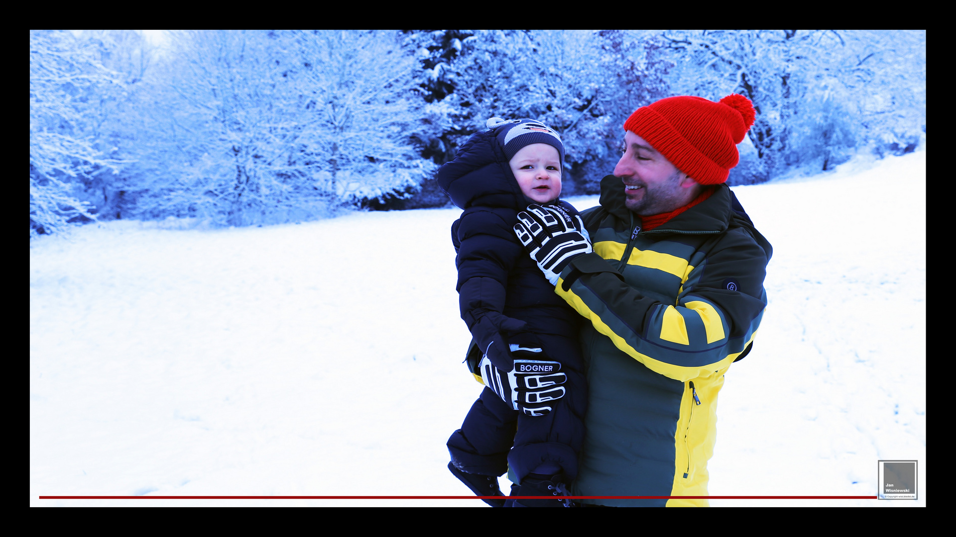 Bennett in Schmidtheim / Schneewanderung