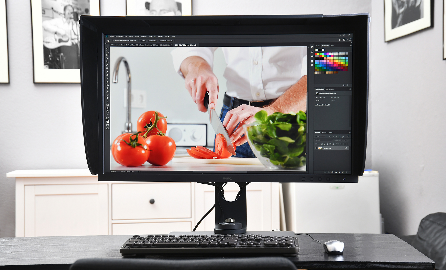 BenQ SW321C in meinem Studio - Foto Michael B. Rehders